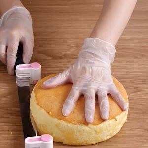 BizHome อุปกรณ์ล็อคมีดตัดเค้ก เครื่องมือหั่นเค้ก ตัดแบ่งชั้นขนมปังเค้กขนมปัง สามารถแบ่งได้ 5 ชั้น