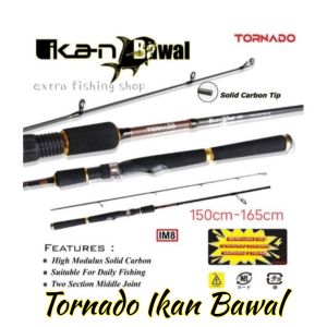 Joran Tornado Ikan Bawal 150 165cm Carbon Solid