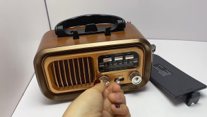 【Local Delivery+COD】Portable Retro Radio with Bluetooth – Compact Vintage AM/FM/Shortwave – Solar/Rechargeable/USB Powered – 1200mAh Battery – Bluetooth 5.0 – TF Card – For Home Camping Road Trip – Pang-radyo Retro