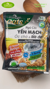 Combo 5 Túi Ngũ cốc Yến mạch 1 ( 3 Ngũ cốc Yến mạch Hạnh nhân Hạt chia + 2 Ngũ cốc Yến mạch Óc chó Mè đen ít đường) 400g