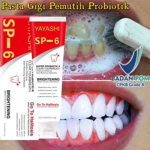 Pasta Gigi Pemutih Gigi Kuning Probiotik Memutihkan Gigi Kuning Penghilang Karang Gigi Dan Pemutih Gigi Permanen 120g