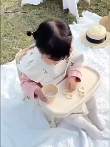 2In1 Baby Feeding Chair Portable Foldable Kids Seat For Outdoor Camping And Daily Use