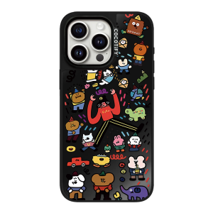 ENOUY Graffiti Happiness Catcher Magnetic Mirror Phone Case for Apple 15Promax iPhone 14Pro Protective Cover 16 Customizable