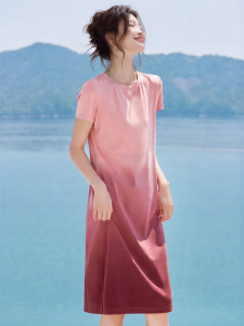 MOHANYIMEI | Versatile Gradient Dye Waist-Shaping Slimming Dress