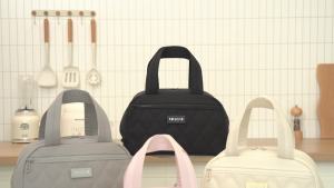 Portable Angled Opening Bento Lunch Bag Insulated Food Carrier with Handle RH2578