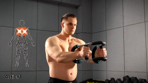 เครื่องออกกำลังกายแขนแบบปรับระดับได้ เทรนเนอร์แขนรูปตัว-U-แบบปรับได้-บาร์พลังงานสปริงสําหรับออกกําลังกายแขน-ไหล่-หน้าอก-อุปกรณ์ออกกําลังกายที่บ้านอเนกประสงค์-อุปกรณ์ฟิตเนสพกพา ออกกำลังกายมือ