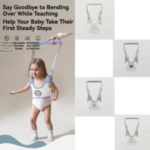 HamshMoc Breathable Mesh Baby Walking Harness 2 Modes Anti Fall Adjustable Toddler Learning Walk Belt