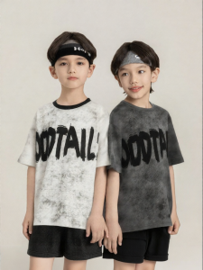 Breathable Dye-Effect Boy T-Shirt
