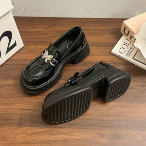 Wsanice British Style Butterfly Thick-Sole Loafers Shoes for Women Students JK in 2025