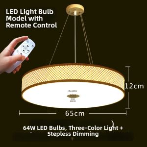 ZHUMUCHUANSHUO | Slim Three-Color LED Ceiling Light Bamboo
