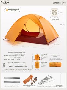 The Primitive | Lightweight Professional Hiking and Rainproof Three-Season Tent