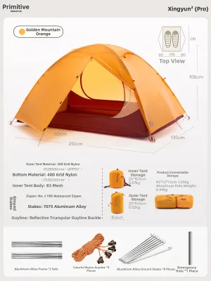 The Primitive | Weather Resistant Lightweight Portable Hiking Tent