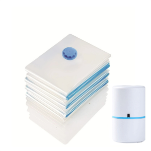 7/9 PC compression bag electric pump travel vacuum bag pump mini vacuum sealant machine food space saving food organizer