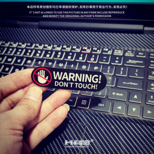 HF Bumper Stickers Do Not Touch No Touch Sticker Warning Scratch Suitable for Calf Electric Bicycle Helmet Post-It Note