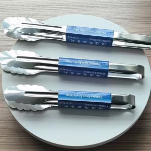 Non-magnetic Shiny Stainless Steel Plumeria Round-headed Clamp Multipurpose Grilling Tool
