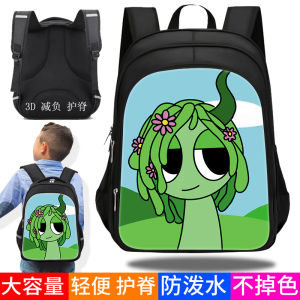 Ultra-Light Music Game Cartoon Bookbag for Elementary School Students Boys Girls Shoulder Bag Spine Protection Large Capacity