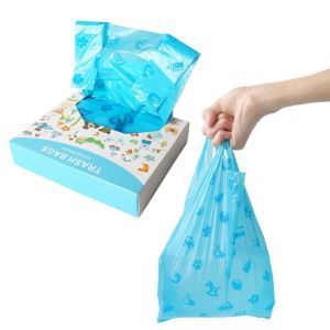 100PCs/Box Plastic Pet Trash Bag Dog Poop Bag Biodegradable Trash Bag ECO-friendly Garbage Bags