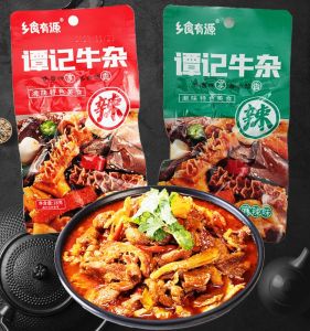 Tan Ji Beef Offal Instant Spicy Beef Beef Omasum Beef Short Rib Hunan Special Food Spicy Cooked Food Goes with Wine Casual Snacks