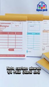 nota laundry 2 rangkap mini nota mini olshop nama sendiri nota bengkel mini nota laundry mini