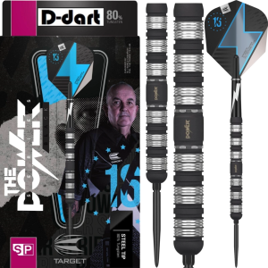 TARGET STEEL TIP DARTS - 21G THE POWER PHIL TAYLOR (SWISS) SP 80% TUNGSTEN DART SET ORIGINAL DART