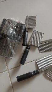Pisau Stainless Gelombang Untuk Acar-Puding-Kentang-Wortel/ Pemotong kentang Pisau Gelombang 1 pcs