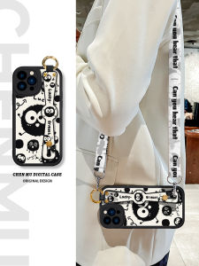 Cute Cartoon Silicone Phone Case for 17 pro Max Crossbody Handbag Style Lanyard Neck Strap Womens New Fashion Soft Silicon Cover