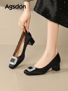 Agsdon | Comfortable Summer Slip-on High Heels for Work