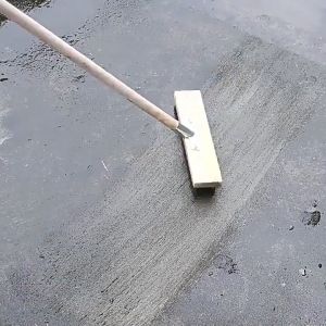 Stainless Steel Wire Floor Brush - Outdoor Bathroom Kitchen Patio - Heavy Duty Cleaning Brush with Sturdy Bristles - Moss Grease and Dirt Removal