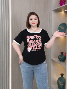 Áo Thun Cotton Dáng Rộng Tay Ngắn Mùa Hè 2025 Cho Nữ Cỡ Lớn Che Bụng Giảm Béo Thường Ngày Không Có Nút Cài