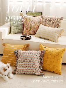 YOULI | Modern Red & Yellow Luxury Sofa Pillow Covers