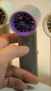 Dreepor High-speed Handheld Fan With Cooling Plate Fast Cooling 100 Wind Speeds LCD Display Fan 3000mAh Battery Capacity