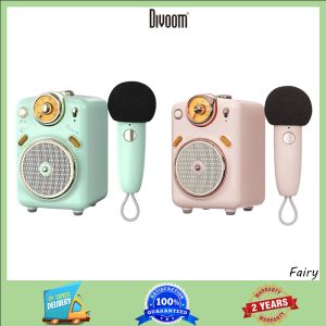 Divoom Fairy OK - Portable Bluetooth Speaker with Microphone Karaoke Function With Voice Switching FM Radio TF Card