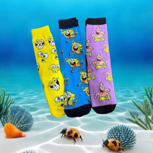 1/3 Pairs of Cartoon Cute Knitted Thigh High Socks for Men and Women