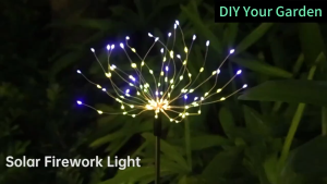 【Buy1Get 4】Solar Christmas Lights 320led Solar Firework Lights Outdoor Waterproof 8 Lighting Modes  for Garden Home Party Walkway Pathway LAWN Christmas Decoration