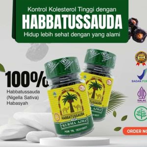 Habbatussauda Cap Kurma Ajwa Serbuk Jintan Hitam 120 Kapsul