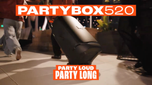 JBL PartyBox 520 - Portable battery-powered party speaker with powerful sound (Free Wireless Microphone set x 1 Worth $204)