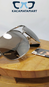 Kacamata Sunglasses Anti UV Lensa Silver Anti Silau untuk Pria Fashion Frame Metal - LS117T