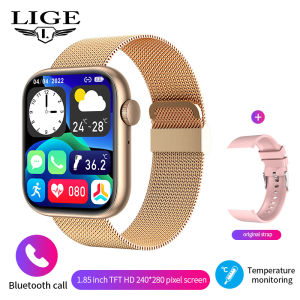 LIGE | LIGE New Women‘s Smart Watch Full Touch Screen IP68 Waterproof Men Watches Ladies Smartwatch Bluetooth Call Women Smart Bracelet