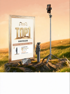 CRENOV | Rotatable Tripod Selfie Stick Portable for Travel and Vlog Shooting