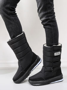 Mens Boots Snow Boots Northeast Thickened Winter Cotton Shoes Mens and Womens Waterproof Non Slip Knee Socks Outdoor Keep Warm Snow Boots Winter Shoes