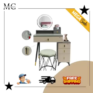 🔥【LOCAL SELLER】🔥SARAH DRESSING TABLE WITH LED TABLE LIGHT (FREE DELIVERY & INSTALATION)