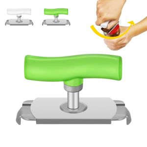 Stainless Steel Multi-Use Jar Opener Adjustable Labor-Saving Tool for Bottle Caps Can Lids Commercial Kitchen & Home Gadget