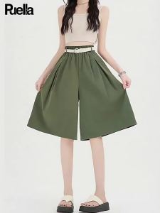puella | Quần Dài Ống Rộng Phong Cách Hàn Quốc Cao Waist Culottes