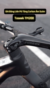 Ghi Đông Xe Đạp MTB Liền Pô Tăng Âm Sườn Carbon Toseek TM200 Tay Lái