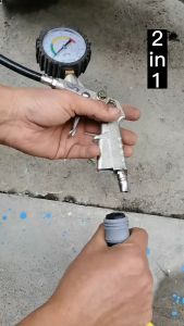 Tire Inflator 0-16Bar/0-220Psi Auto Tire Pressure Gauge Pressure Gun Type For Air Compressor Car Motorcycle SUV Inflator Pump Tire Repair Tool