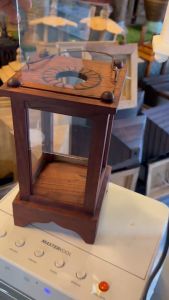 ตระเกียงไม้สัก ตระเกียงใส่เชิงเทียนทรงโบราณ