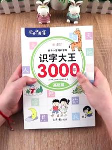6pcs Picture Book 3000 Words Chinese Characters Pinyin Han Zi Read Early Education Literacy Enlightenment Kids Aged 3-8 Years