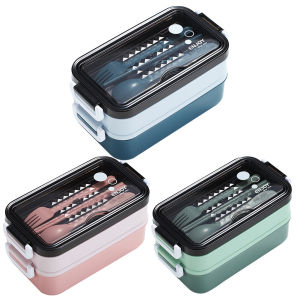 Hộp Đựng Cơm Trưa Bento hộp lưu trữ thực phẩm kim loại Hộp Đựng Đồ Ăn Trưa ăn trưa khoang container cho trẻ em nhân viên văn phòng