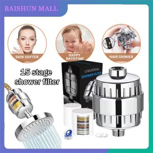 Stages Shower Water Filter Remove Chlorine Heavy Metals Filtered Showers Head Soften Hard Water Bath Filtration Purifier