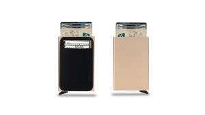 Rfid Smart Metal Thin Pop-upable Wallet for Men and Women